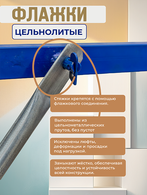 Вышка-тура  Промышленник ВСП Пром 0.7х1.6, 2.8 м фото 8