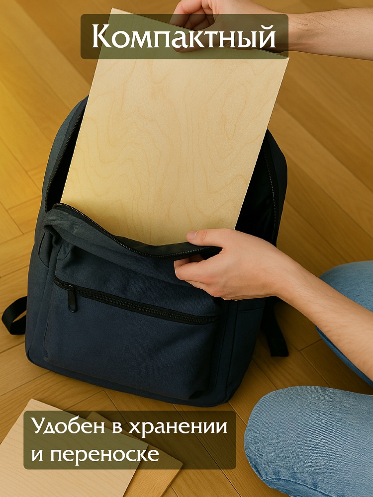 Фанера  Промышленник 210x297x10 мм, береза 1 шт. фото 2